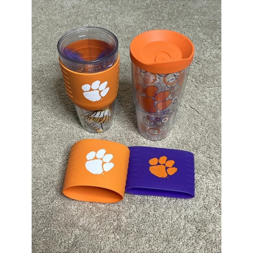 Clemson University Tigers NCAA Merchandise Tailgate Lot W/ Cups, Earmuffs, Bags